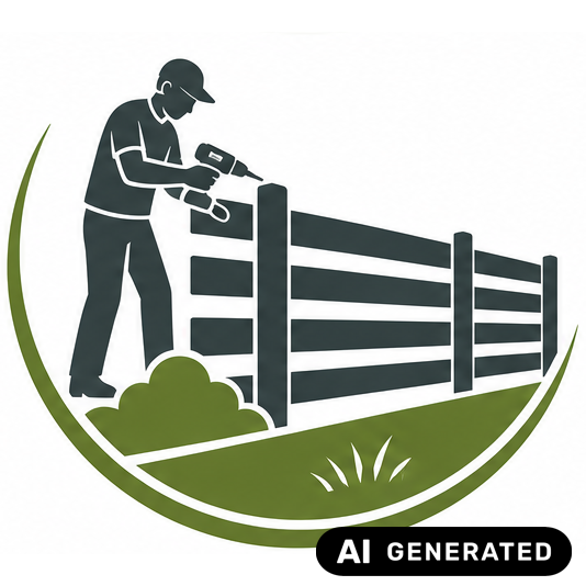 AI generiertes Bild. Ein Zaun wird aufgebaut.
